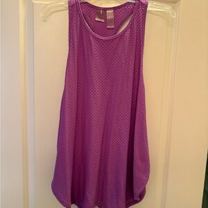 CALIA by Carrie Underwood Textured Purple Tank Top